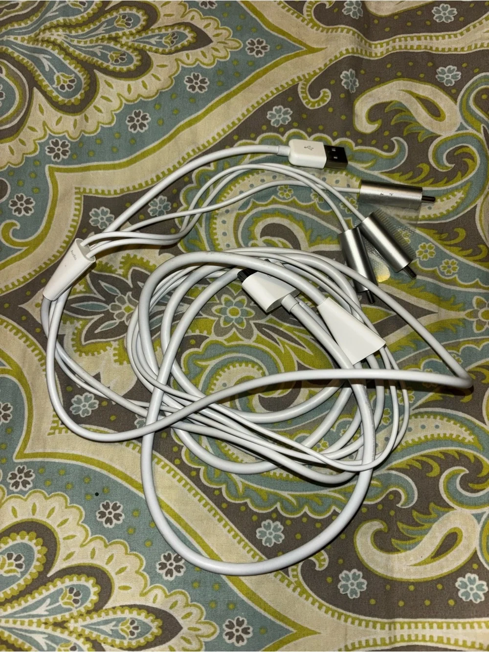 Apple composite av cable set OEM RCA USB Audio Video cords
